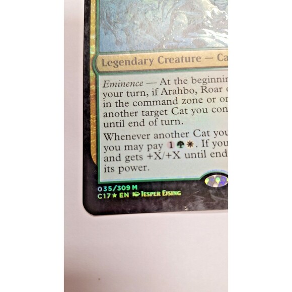 Arahbo, Roar of the World - Commander‎ 2017 - Foil size of cared 3.5 by 5 inches - Picture 6 of 7